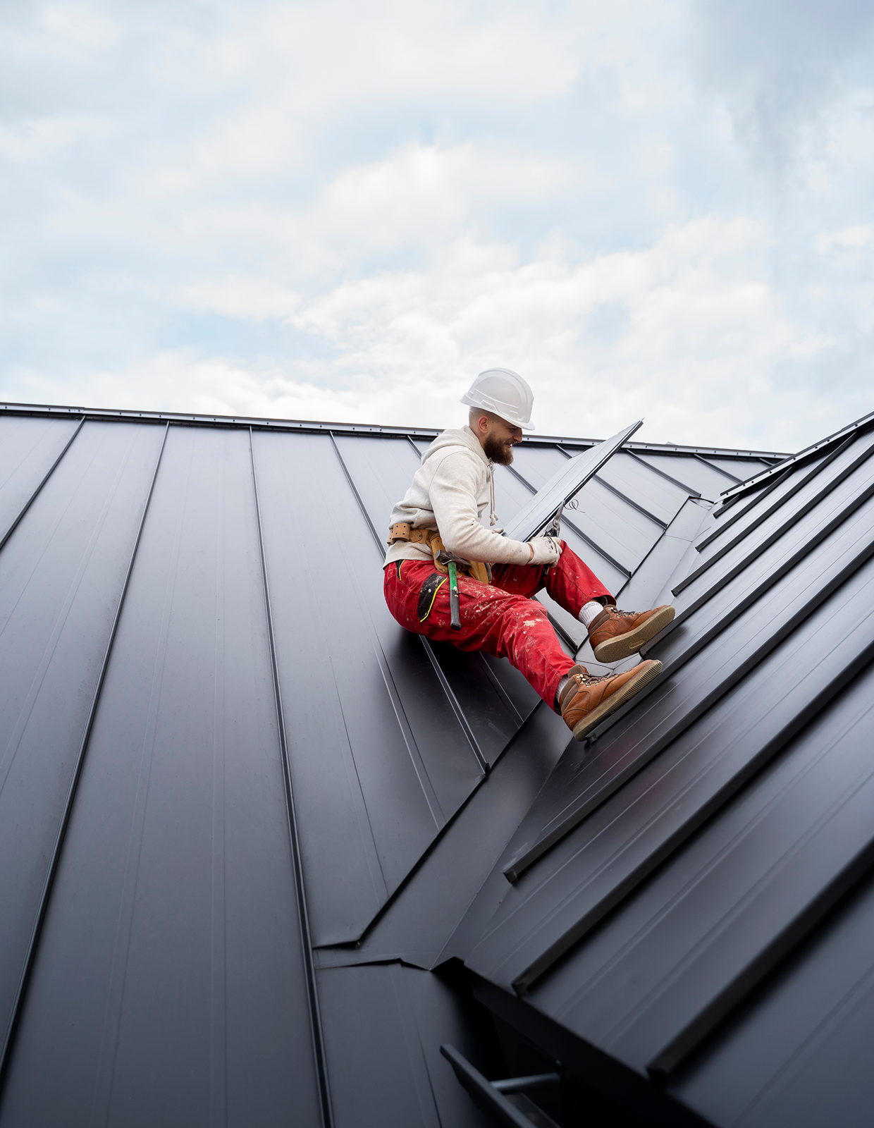 Roof repair and waterproofing project