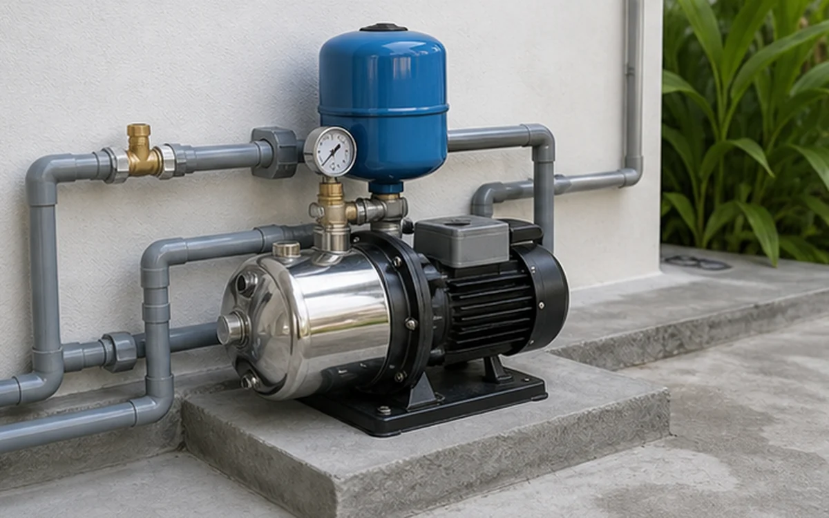 Completed Pump Setup example for Plumbing / Water Pump